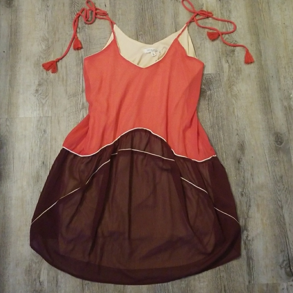 Living Doll sz S tie up festival vacation dress